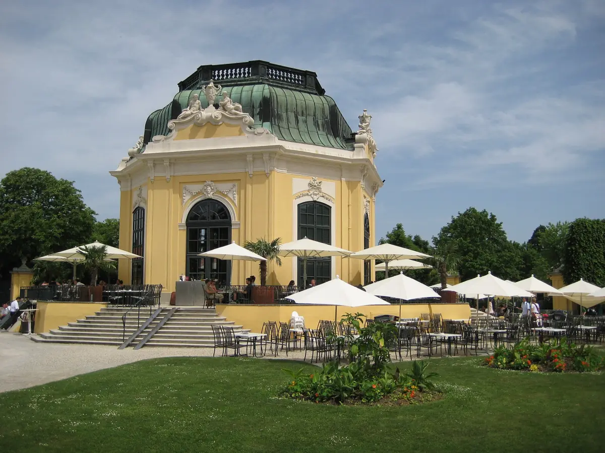 The Imperial Pavilion at the centre of Schönbrunn Zoo